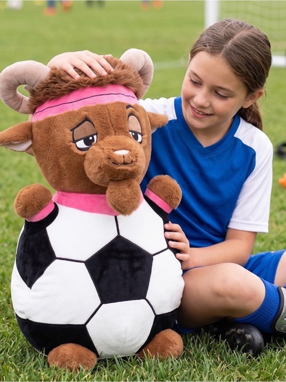 NWT Soccer GOAT Plush Team Mascot Senior Night Coach Gift Stuffed Animal